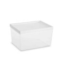 保存容器 1.9L アシュビー ミディアム キャニスター ホワイト Abode Homewares ( アボードホームウェア プラスチック容器 保存 容器 食品保存 食品保存容器 積み重ね スタッキング プラスチック 食洗機対応 1981ml ) 【39ショップ】