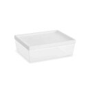 保存容器 1L アシュビー スモール キャニスター ホワイト Abode Homewares ( アボードホームウェア プラスチック容器 保存 容器 食品保存 食品保存容器 積み重ね スタッキング プラスチック 食洗機対応 1094ml ) 【39ショップ】