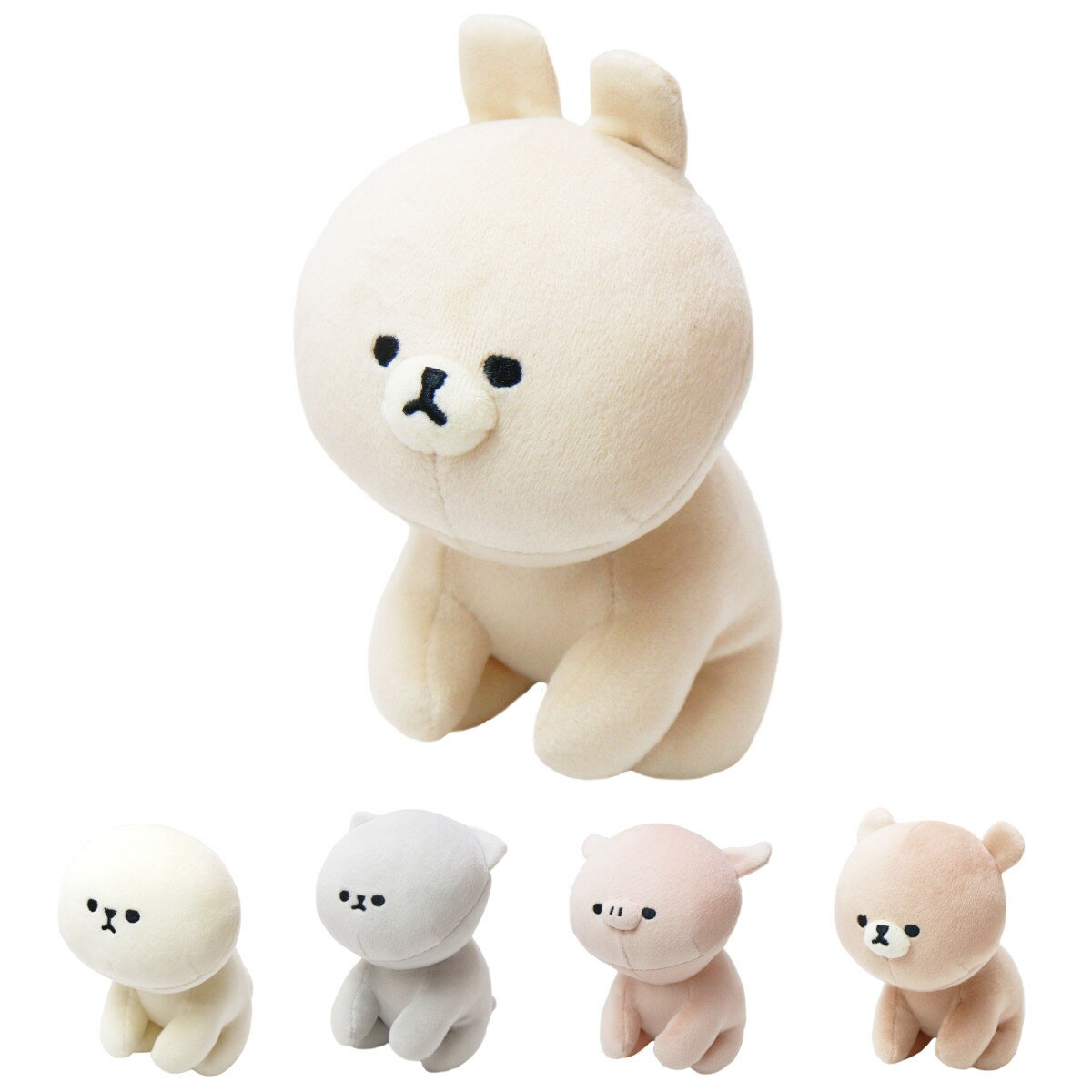 ぬいぐるみ mofmofriends おすわりマスコット おもちゃ （ モフモフレンズ 動物 アニマル おすわり マスコット インテリア 雑貨 ベビー 赤ちゃん 人形 手のひら ぬい撮り 子ども キッズ 幼児 もちもち 癒し プチギフト ）【39ショップ】