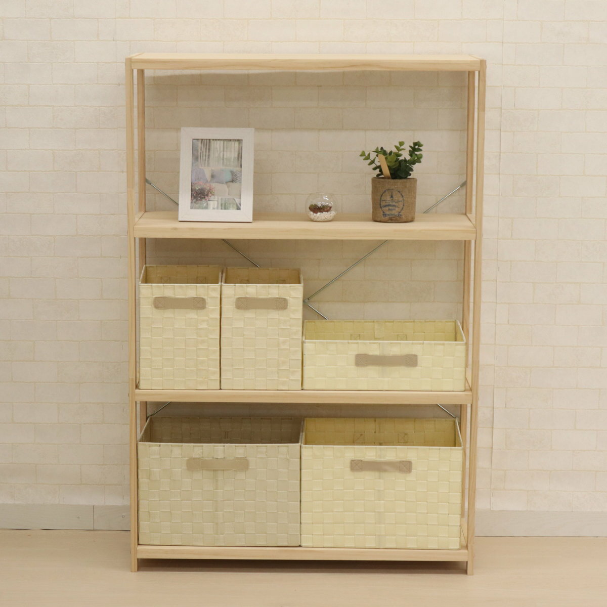 樂天商城 - フリーラック 木製 パインラック 4段 幅82cm （ 送料無料 シェルフ ラック 棚 収納 天然木 飾り棚 オープンシェルフ サイドボード シンプル パイン おしゃれ ） 【39ショップ】