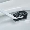 トイレブラシ フッ素 コーティング 取り換え可能 THC01 ( トイレ掃除 ブラシ スポンジ クリーナー スポンジ交換可能 衛生的 ケース付き 除菌 防汚 日...