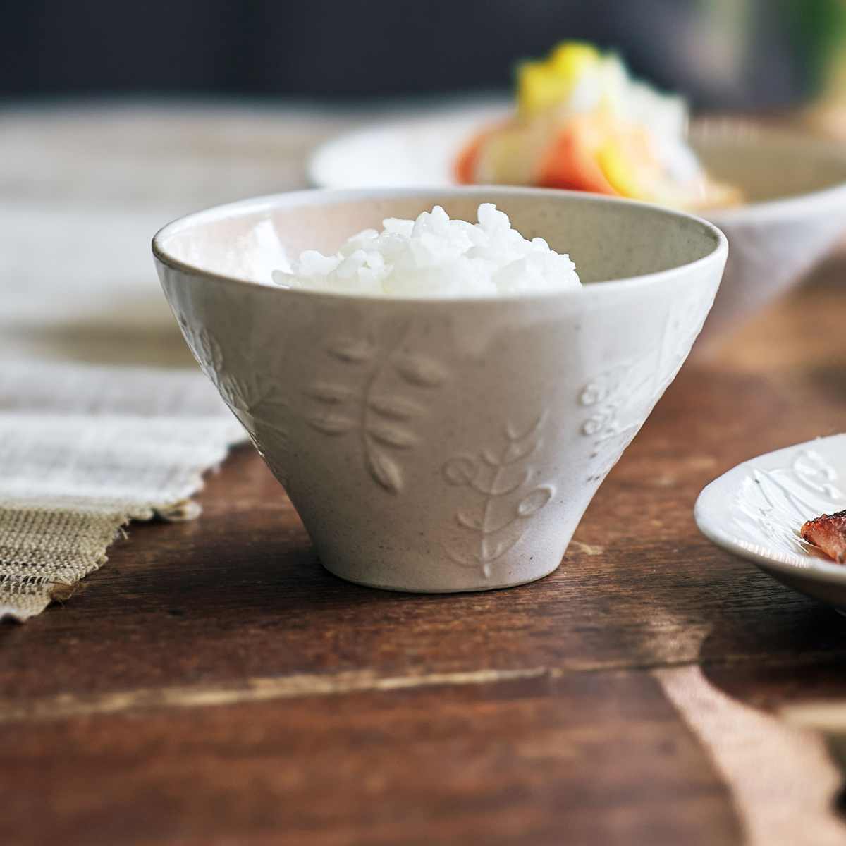 茶碗 葉 御本手 飯碗 （ 11.2cm 食洗機対応 電子レンジ対応 陶器 瀬戸焼 お茶碗 茶わん ごはん 食器 日本製 和風 和 和モダン 和食 和食器 おしゃれ ）【39ショップ】 interior-palette-10207236 インテリアパレット サンプル画像3