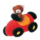 ぬいぐるみ くまの車 おもちゃ 赤ちゃん 日本製 ( 綿100% 知育玩具 玩具 ふわふわ 車 くるま 子供 子ども ベビー カラフル ボタン ソフト クッションハンドメイド かわいい 出産祝い 女の子 男の子 雑貨 インテリア ) 【39ショップ】