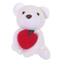 ぬいぐるみ バニラちゃん おもちゃ 赤ちゃん 日本製 ( 綿100% 知育玩具 玩具 ふわふわ くま 動物 アニマル りんご 子供 ベビー ソフト クッションハンドメイド かわいい 出産祝い 女の子 男の子 雑貨 インテリア ) 【39ショップ】