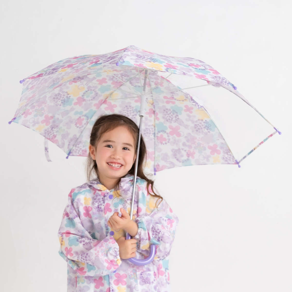 傘 子供用 ウォーターカラー 50cm （ かさ 軽量 丈夫 手開き 折れにくい 子ども 小学生 キ ...