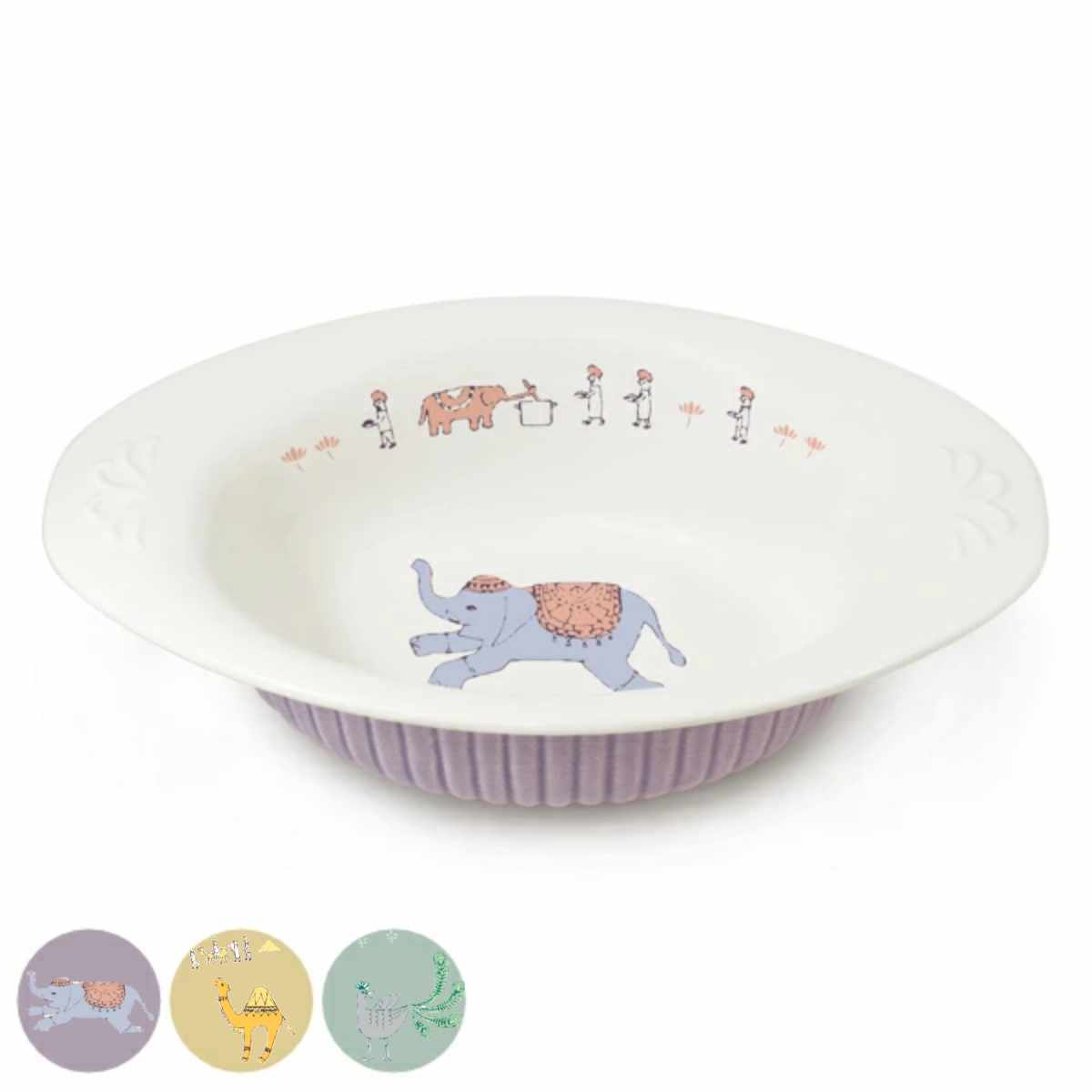 カレー皿 24cm おまち堂 皿 食器 洋食器 磁器 （ 電子レンジ対応 食洗機対応 カレーボウル 中皿 鉢 深皿 カレープレート ボウル リム おしゃれ かわいい ）【39ショップ】