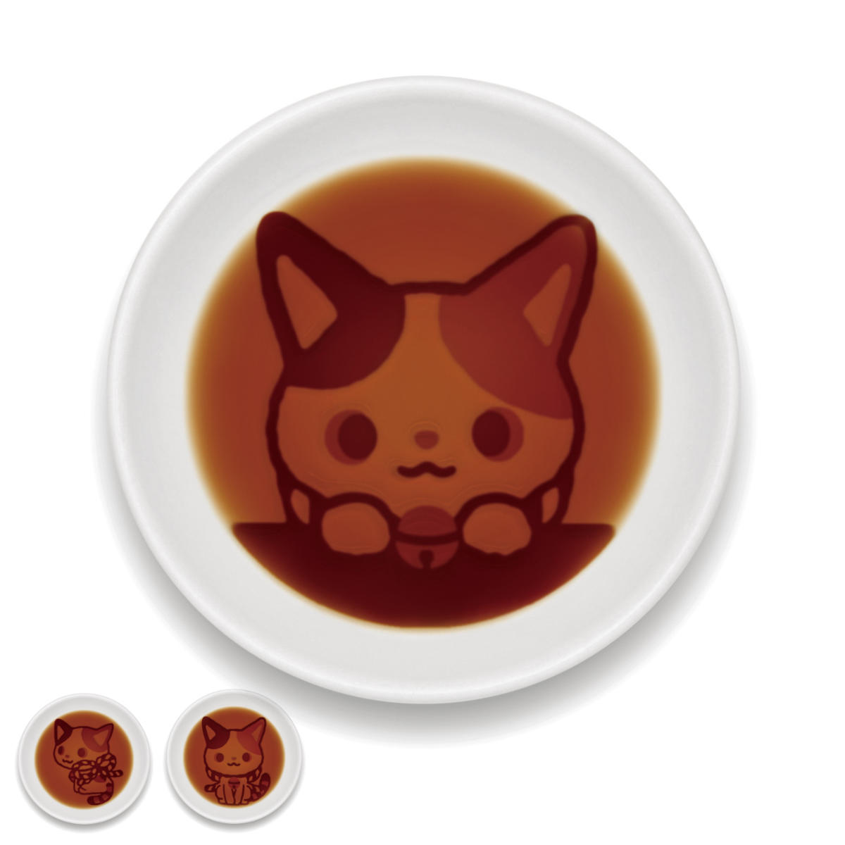かぶきにゃんたろう 醤油皿 （ 皿 小皿 猫 ねこ ネコ しょうゆ ?油 しょうゆ皿 かわいい キャラクター ）【39ショップ】