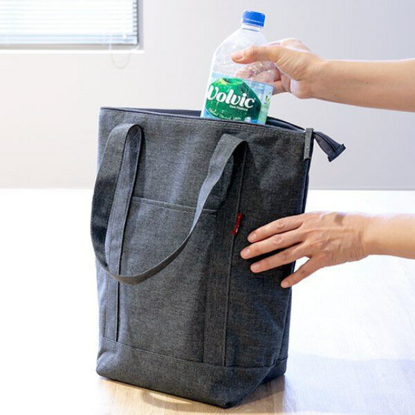 保冷バッグ タテ型トートバッグ 縦型 トートバッグ ( バッグ 保冷 ショッピングバッグ お買い物バッグ エコバッグ 手提げ袋 保冷ランチバッグ ファスナー ペットボトル 瓶 )【39ショップ】