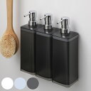 ディスペンサー 壁掛け マグネット 650ml 3本セット ( シャンプーボトル ボトル 磁石 壁 詰め替え バスグッズ 詰め替えボトル シャンプー 洗面用品 ...
