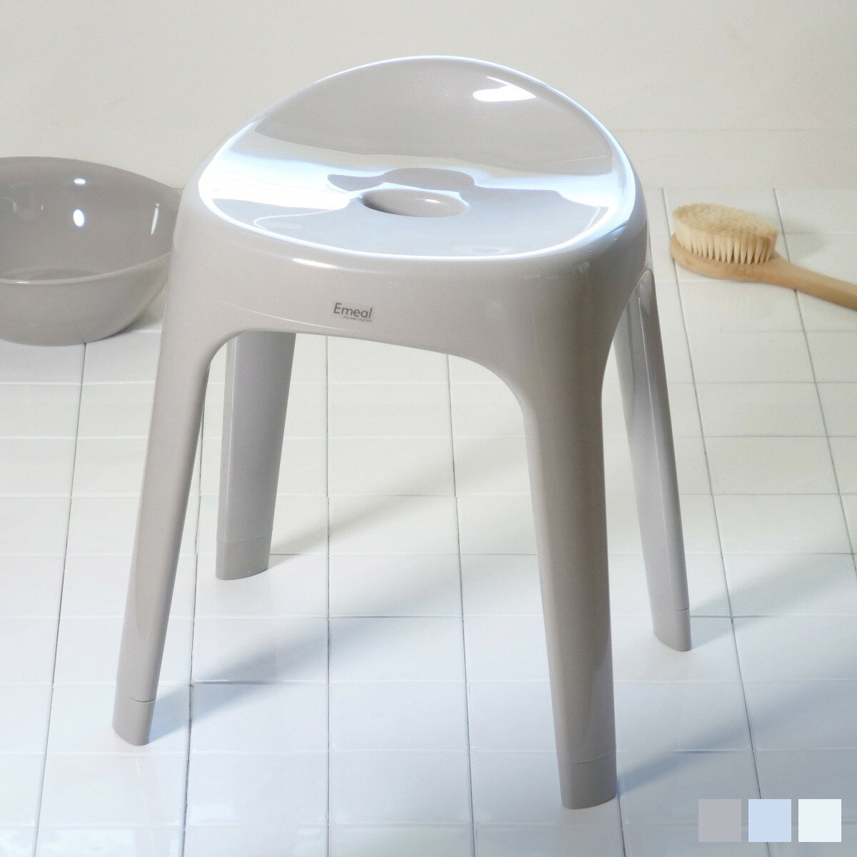風呂椅子 座面高さ40cm Emeal エミール 日本製 （ 風呂 椅子 風呂いす お風呂 腰かけ イス 座面高40 入..