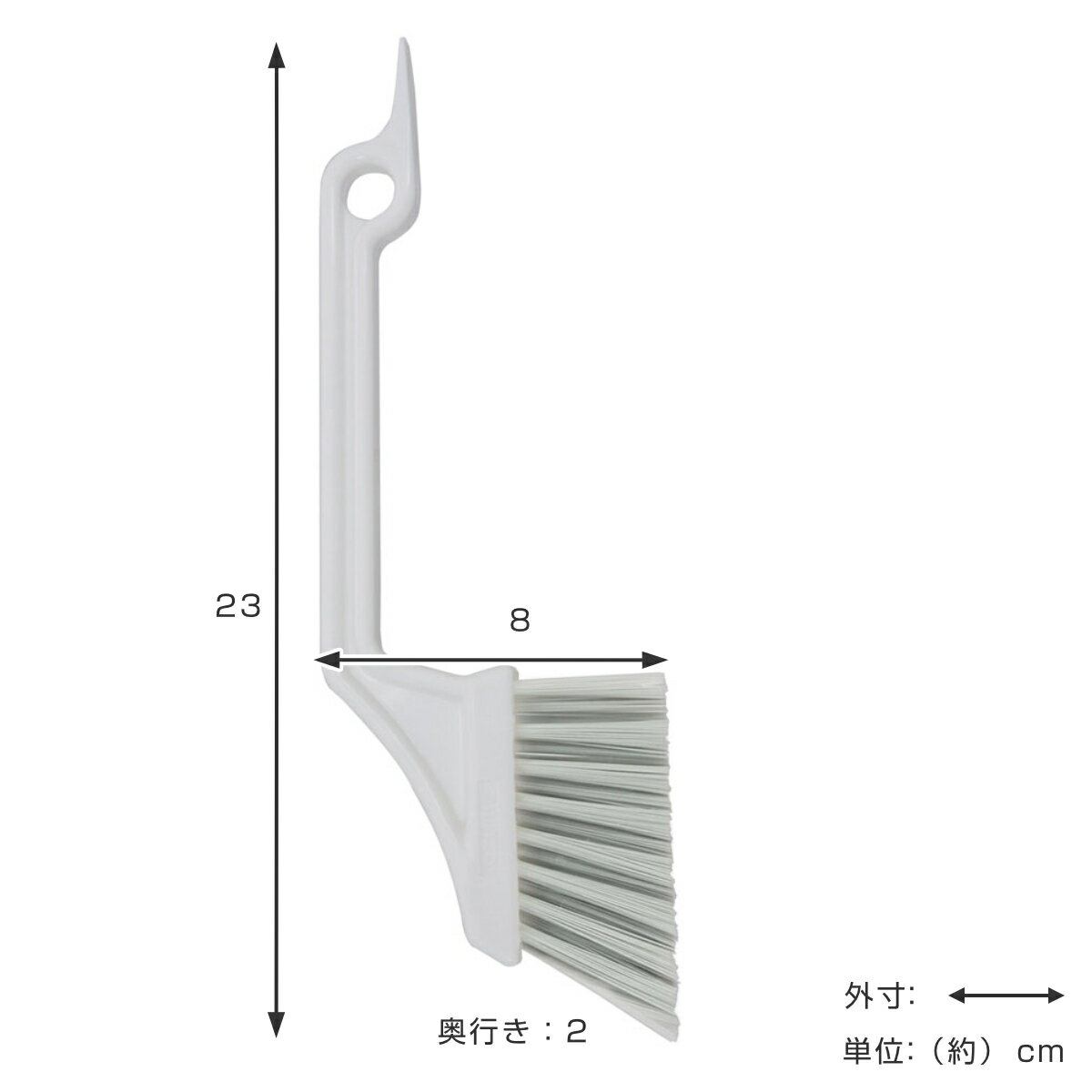 サッシブラシ ユースフルシリーズ （ ホウキ 箒 手箒 サッシ ミゾ掃き 車内 机の上 掃き 清掃 掃除 そうじ ごみ ゴミ 外掃除 窓掃除 下駄箱そうじ 掃き掃除 はき掃除 清掃グッズ 清掃道具 清掃用品 シンプル ホワイト ） 【39ショップ】 2