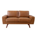 ソファ 幅150cm 2人掛 ひじ掛け ソフトレザー ヴィンテージ調 ローソファ ソファー ( 開梱設置 二人掛け フロアソファ リビングソファ 肘掛け おしゃれ 肘置き 脚 取り外し ブラウン 1人暮らし リビング ロータイプ )【39ショップ】