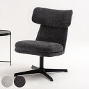 リビングチェア 座面高40cm ラウンジチェア ファブリック座面 ( 回転式 リラックスチェア 椅子 デスクチェア オフィス リビング シンプル モダン ホテルライク 1人掛け チェア )【39ショップ】