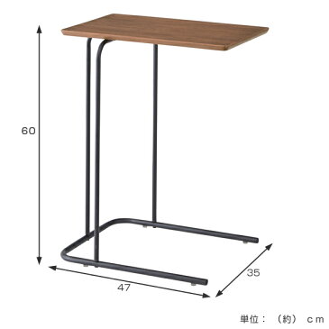 サイドテーブル　スチールフレーム　アーロン　高さ60cm （ 送料無料 テーブル 机 デスク カフェテーブル ナイトテーブル スチール脚 アイアン アイアンフレーム 異素材 クール 個性的 スタイリッシュ コーヒーテーブル パソコンデスク ミニデスク ）