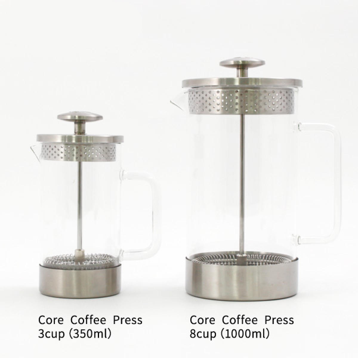 �ե����ץ쥹 BARISTA��CO CoreCoffeePress 3Cup STEEL �� �Хꥹ�������� �����ҡ��ץ쥹 350ml �����ҡ� �ץ쥹 ���� �ɥ�åѡ� �ڡ��ѡ��쥹 ��Ǯ���饹 ���ե��ץ쥹 ���ƥ�쥹 �����ȥɥ� �ե��륿������ ������� �ˡ�39����åס�