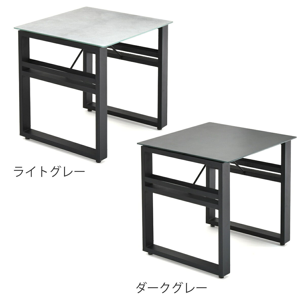 ダイニングテーブル 幅70cm セラミック天板 石目天板 コの字脚 収納付き CERABILL ( テーブル 食卓テーブル 2人用 机 正方形 食卓机 熱 傷 強い デスク 作業台 ダイニング 食卓 スチール脚 アジャスター付き 小物 調味料 収納 配線 )【39ショップ】 [3]