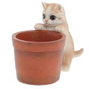 ガーデンオーナメント キャット 猫 ( ガーデニング オーナメント ディスプレイ 飾り 置く ガーデンマスコット ねこ 玄関 エントランス 庭 ガーデン 雑貨 ...