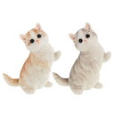 ガーデンオーナメント マンチカン ネコ ベニーズキャット 立っち ( ガーデニング オーナメント ディスプレイ 飾り 置く ガーデンマスコット 猫 ねこ 玄関 ...