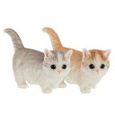 ガーデンオーナメント マンチカン ネコ ベニーズキャット 歩く ( ガーデニング オーナメント ディスプレイ 飾り 置く ガーデンマスコット 猫 ねこ 玄関 エ...