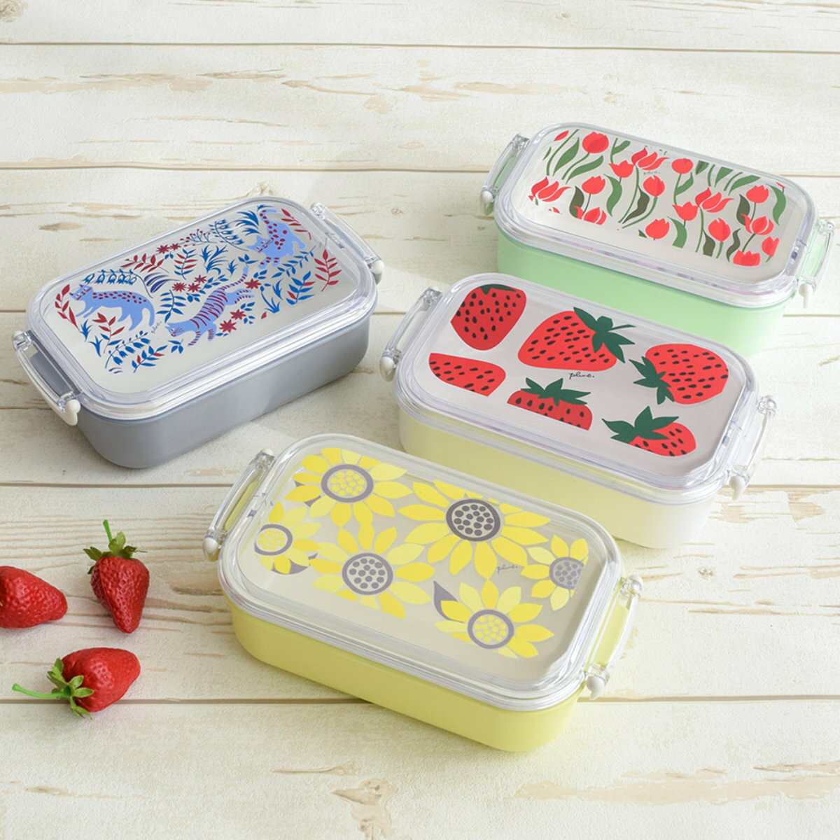 樂天商城 - 弁当箱 500ml Plune ランチボックス （ お弁当箱 食洗機対応 レンジ対応 女子 弁当 ドーム蓋 日本製 食洗機OK レンジOK お弁当 一段 2点ロック 大人 女性 かわいい ）【39ショップ】