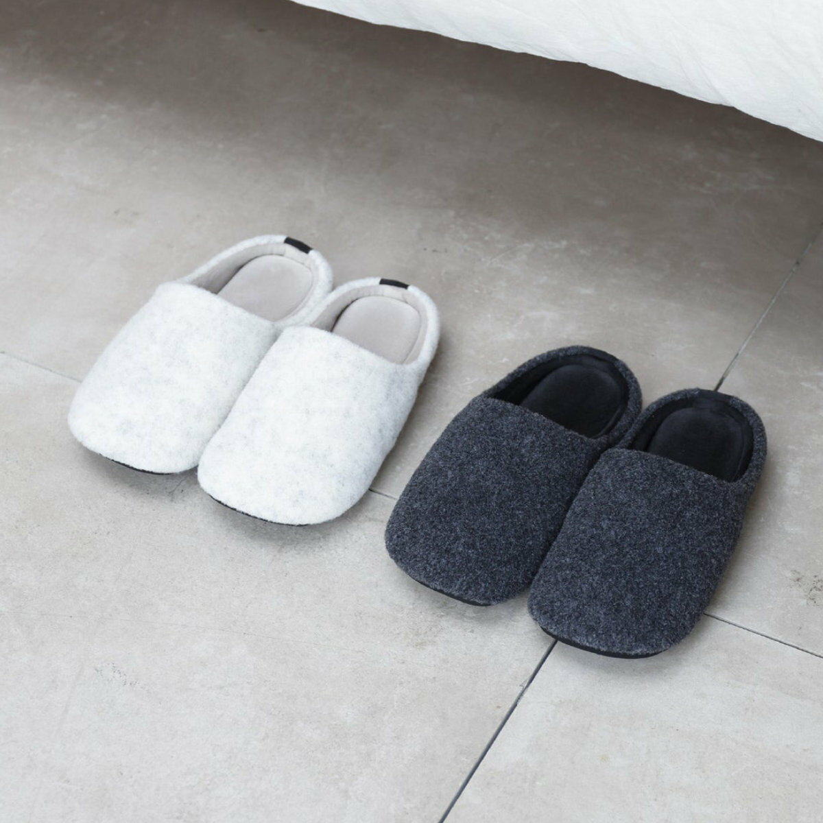 ルームシューズ tutum ROOP ハズミーナ ルームスリッパ L ( スリッパ 洗える 室内 オールシーズン ベーシック 高密度 高反発 極厚 シンプル ユ...