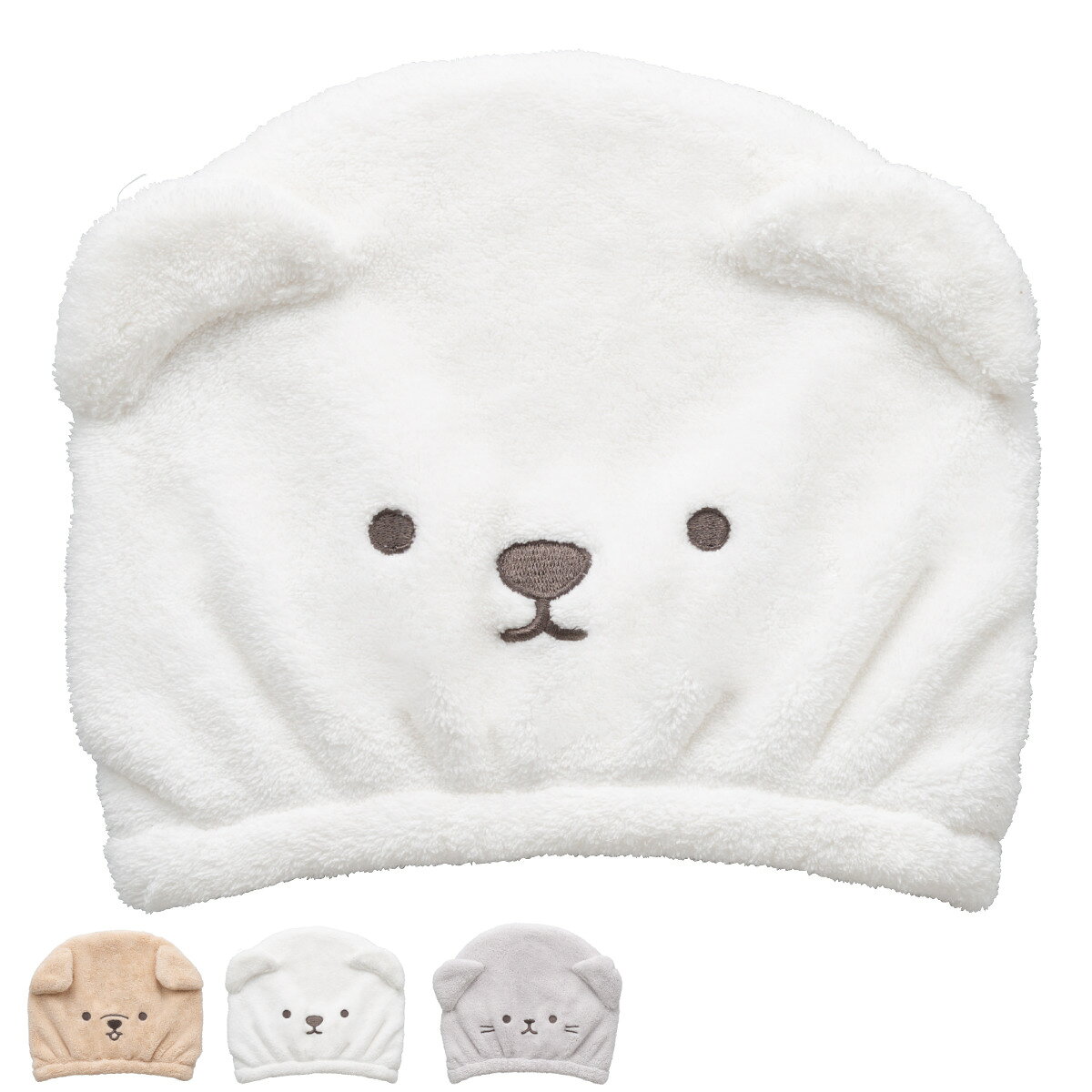 ヘアキャップ 吸水 アニボール （ ドライキャップ ヘアターバン マイクロファイバー タオルキャップ ...