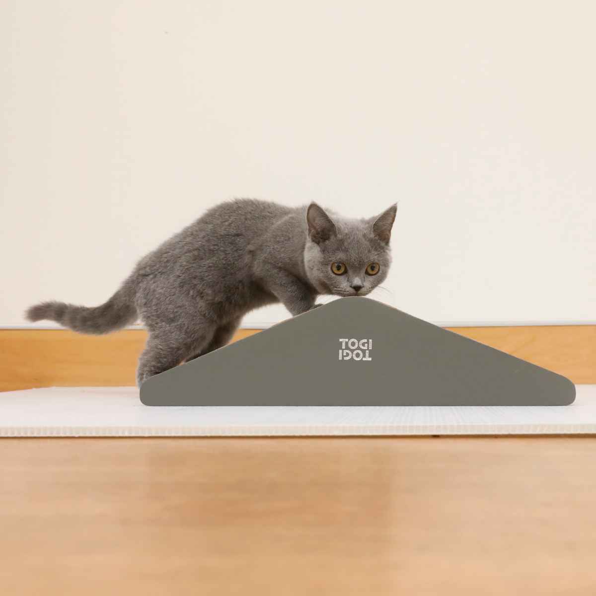 レザー調爪とぎ TOGITOGI マウンテン hachi ( 猫 ねこ ネコ 爪とぎ 段ボール レザー調 猫用品 爪研ぎ つめとぎ ダンボール 爪磨き 爪みがき...