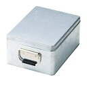 収納ボックス トタン収納 クォーター ブリキ ふた付き 幅19×奥行26.5×高さ12cm ( 収納ケース 収納 ボックス ケース 収納箱 蓋付き 持ち手付き スチール製 小物収納 工具箱 工具入れ レトロ インテリア おしゃれ 角型 整理整頓 )【39ショップ】