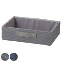 バスケット コットン 1/2サイズ 浅型 幅36×奥行26×高さ10cm ( 小物入れ 収納ケース 収納ボックス カラーボックス対応 布製 収納 小物 整理 小物収納 インナーケース ストッカー おもちゃ箱 おもちゃ 玩具 収納用品 キッチン )【39ショップ】