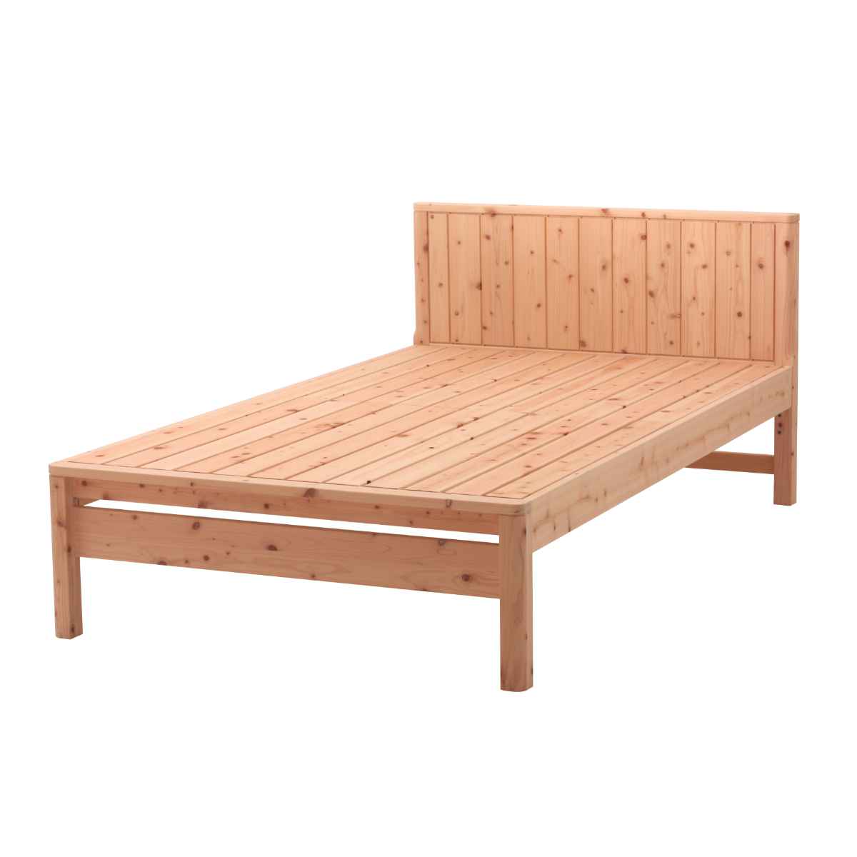 すのこベッド セミダブル 国産ひのき 簡単組立 天然木 日本製 （ 国産 ひのき すのこ ベッド 高さ調節 木製 ベッドフレーム ベット ヒノキ 檜 桧 頑丈 丈夫 耐久性 大容量 ベッド下 収納 耐荷重 ナチュラル 北欧風 シンプル ）【39ショップ】