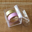 クリアケース ふた付き 小物ケース 透明 収納 デスコシリーズ 約 幅5.9×奥行5.9×高さ4.9cm ( 小物収納 小物入れ 収納ケース プラスチック フタ...