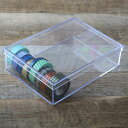 クリアケース フタ付き 幅20.8×奥行14.6×高さ5.6cm 小物入れ ふた付き LL 深型 デスコシリーズ 10個セット ( 小物ケース ボックス 小物 クリア 収納 小物収納 パーツ ビーズ アクセサリー ケース 日本製 透明 ディスプレイ )【39ショップ】