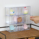 小物入れ 引き出し ミニ プラスチック クリア 卓上 透明 収納 3段×3列 デスコシリーズ ( 小物収納 小物ケース コレクションケース 小物 アクセサリー コレクション ケース 卓上収納 コレクションボックス 日本製 )【39ショップ】