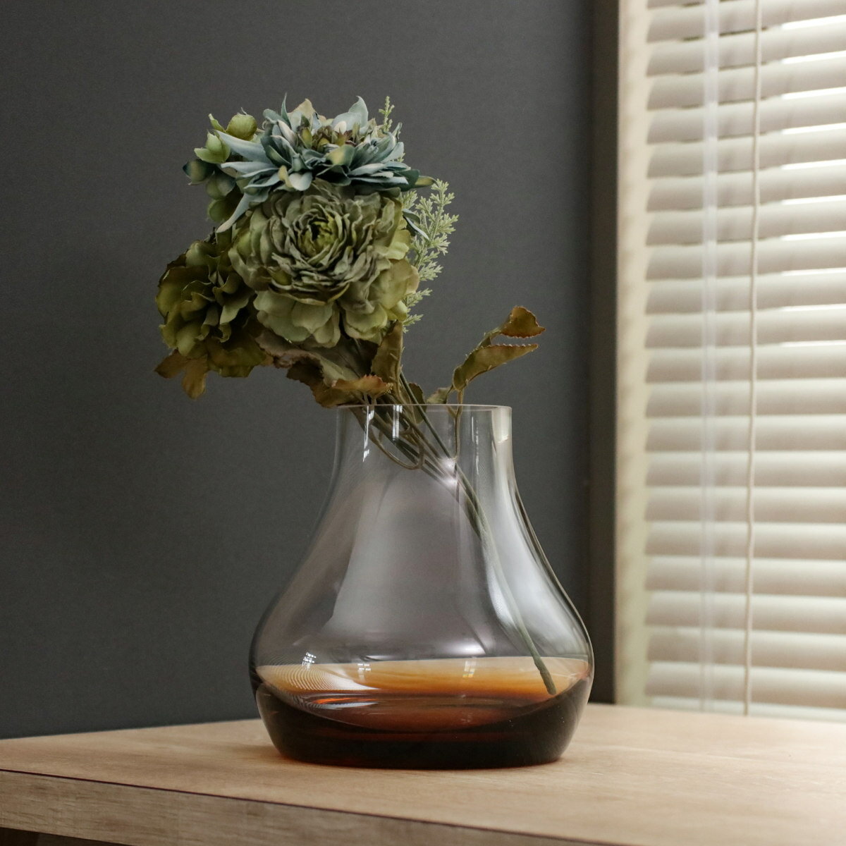 花瓶 mazzo マッツォ 16×16cm （ 花ビン 花びん 花器 ベース フラワーベース ガラスベース フラワー 花 飾る 花入れ ガラス ガラス製 ハンドメイド 手作り シンプル ）【39ショップ】