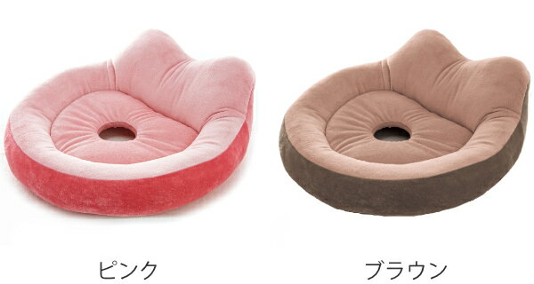 クッション 骨盤サポートクッション 円座 （ 低反発 椅子 座布団 チェアパッド 椅子用 丸型 背もたれ 骨盤 デスクワーク オフィス 自宅 リビング 車 運転 ドライブ ベロア生地 ） 【39ショップ】 3