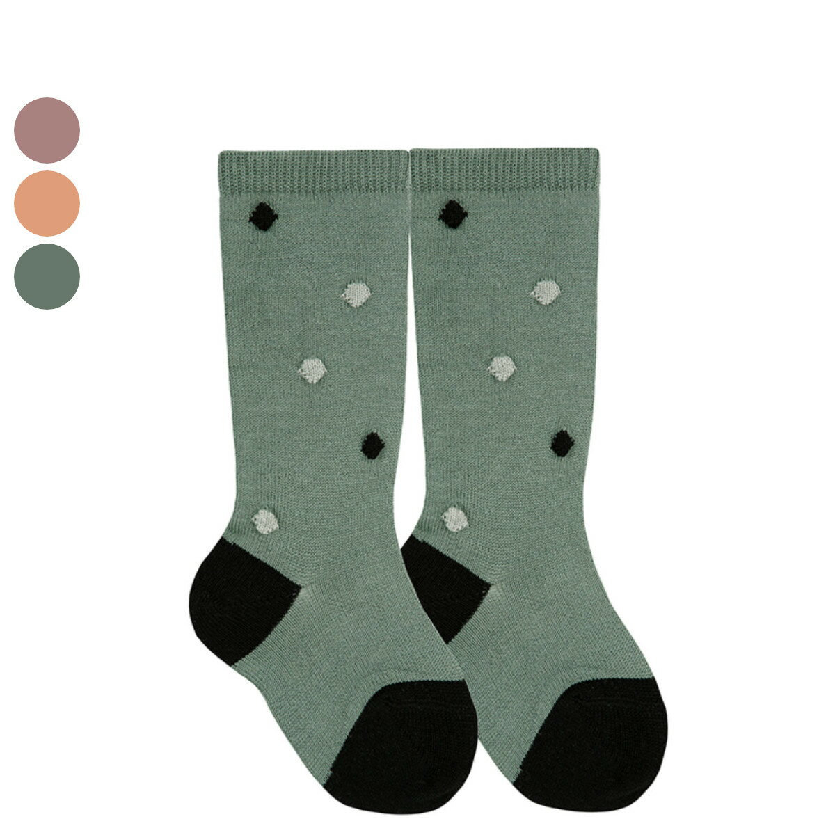 High Socks - 靴下 condor 子供 14.5～19.5cm ボンボン付き ニーソックス （ コンドル 子ども用靴下 キッズ ソックス くつ下 くつした ハイソックス 丈夫 ドット柄 スペイン製 ギフト おしゃれ ）【39ショップ】