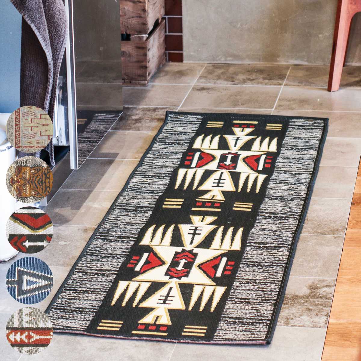 キッチンマット POSTGENERAL トゥーゴーマット ロング 50×180cm （ ポストジェネラル 洗える 床暖房対応 おしゃれスタイリッシュ ラグ インテリアマット ラグ マット キッチンラグ アウトドア キャンプ ベットサイド 50cm 180cm ）【39ショップ】