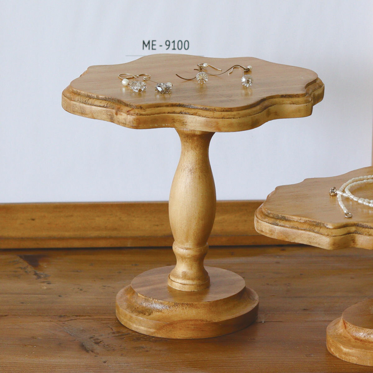 アクセサリースタンド ナインマーケ パイン デコレーションスタンドS ( ディスプレイ コレクション スタンド テーブル 飾り台 収納 オブジェ 天然木 Sサイ...