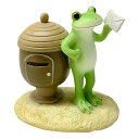 コポー どんぐりポストとカエル カエル 置物 ( Copeau 置き物 コポタロウ 玄関 かえる 蛙 グッズ マスコット ミニチュア 雑貨 オーナメント インテリア 飾る かわいい 可愛い オブジェ リビング 卓上 机上 小さい ) 【39ショップ】