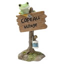 コポー 木の看板を作るカエル カエル 置物 ( Copeau 置き物 コポタロウ 玄関 かえる 蛙 グッズ マスコット ミニチュア 雑貨 オーナメント インテリ...