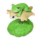 コポー モモンガと空中散歩 カエル 置物 ( Copeau 置き物 コポタロウ かえる 蛙 グッズ マスコット ミニチュア 雑貨 オーナメント インテリア 玄関 飾る かわいい 可愛い オブジェ リビング 卓上 机上 小さい デスク )【39ショップ】