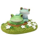 コポー 穴からカップル カエル 置物 ( Copeau 置き物 コポタロウ かえる 蛙 グッズ マスコット ミニチュア 雑貨 オーナメント インテリア 玄関 飾る かわいい 可愛い オブジェ リビング 卓上 机上 小さい デスク )【39ショップ】