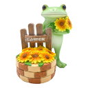 コポー ミドル ひまわり満開 カエル 置物 ( Copeau 置き物 コポタロウ かえる 蛙 グッズ マスコット ミニチュア 雑貨 オーナメント インテリア 玄関 飾る かわいい 可愛い オブジェ リビング 卓上 机上 小さい デスク )【39ショップ】
