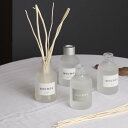 リードディフューザー moumou 100ml ( ディフューザー アロマディフューザー 天然木 柳 ガラス 半透明 すりガラス風 北欧 芳香剤 ルームフレグラ...