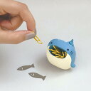 クリップホルダー はらぺこアニマル 水族館 ( クリップ入れ 小物入れ デスク周り 整理 整頓 オフィス ディスプレイ デザイン雑貨 文房具 文具 収納用品 )...