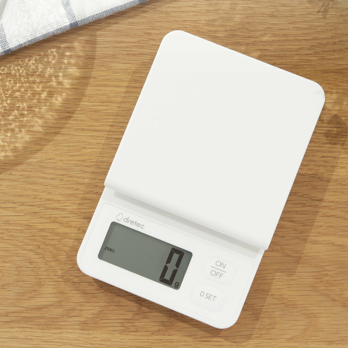 デジタルスケール 1kg ルクーム 計量器 ドリテック （ dretec スケール キッチンスケール クッキングスケール デジタル 電池式 計量 家庭用 はかり 計り 量り コンパクト 料理 お菓子づくり 下ごしらえ おしゃれ ）【39ショップ】