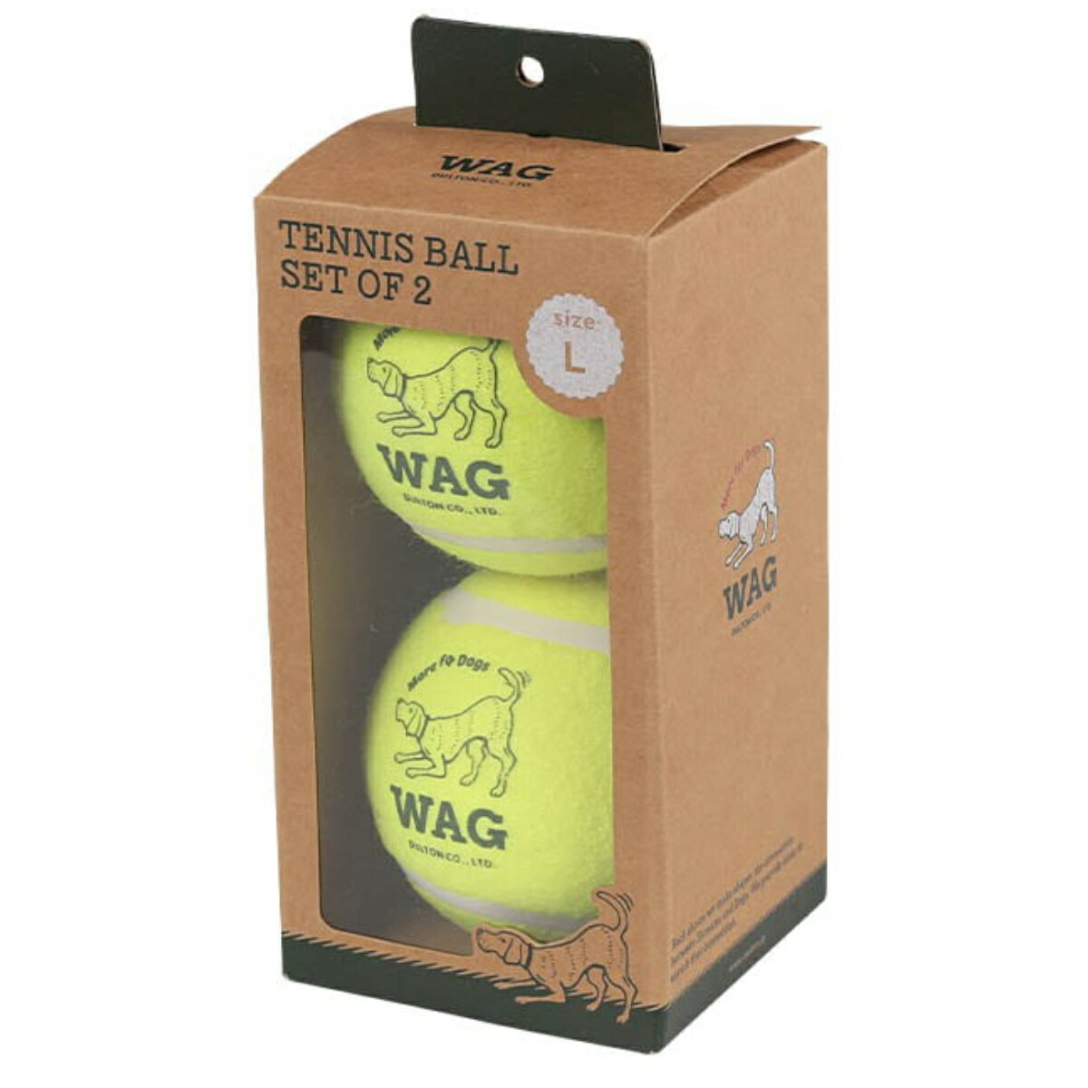 ボール おもちゃ 犬 DULTON TENNIS BALL SET OF 2 L 2個入り （ ダルトン 犬用おもちゃ ペット用 テニスボール ストレス発散 ペットおもちゃ 犬用玩具 噛むおもちゃ ペット用品 公園 遊ぶ ドッグラン 散歩 ）【39ショップ】