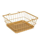 レジかご ダルトン SQUARE BASKET TRAY SAND BEIGE バスケット 幅25.5×奥行23×高さ11.5cm ( DULTON 収納バスケット ワイヤーバスケット かご カゴ 収納 持ち手付き 収納ボックス 収納ケース 小物収納 ディスプレイ おしゃれ )【39ショップ】
