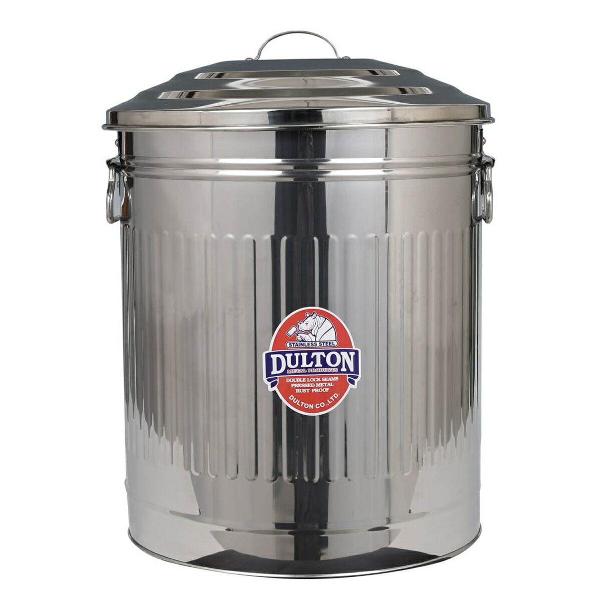 ダルトン ゴミ箱 24Lフタ付 ステンレス製 ガベージ カン Lサイズ （ DULTON ごみ箱 24リットル ふた付き ダストボックス 缶 インテリア レトロ おしゃれ トラッシュボックス アメリカン ヴィンテージ アンティーク 収納 ）【39ショップ】