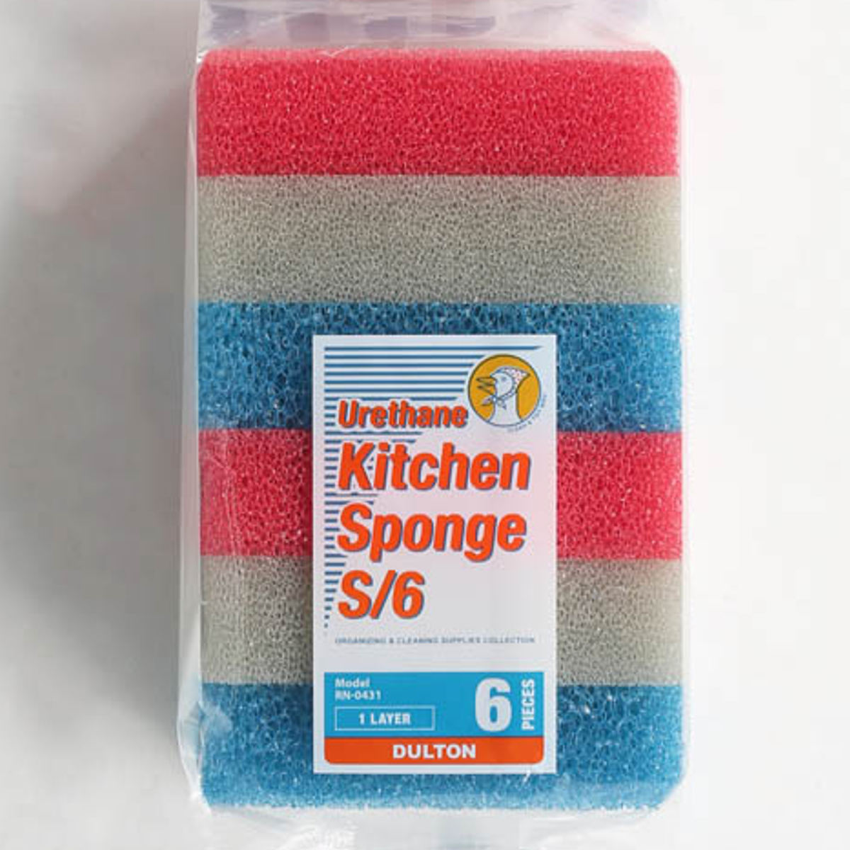 キッチン スポンジ 6個セット 両面スポンジ 掃除 掃除用品 カラフル ビビット 消耗品 （ DURTON Suponge 6peces ポリウレタン 水切れがいい かわいい キッチン用品 キッチン雑貨 食器洗い 台所用品 ）【39ショップ】